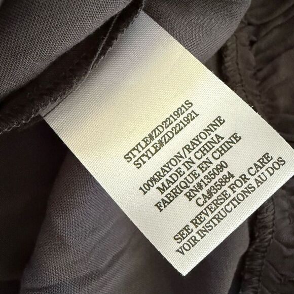 Z Supply Camila Mini Dress Shadow Grey Floral L - Picture 10 of 11